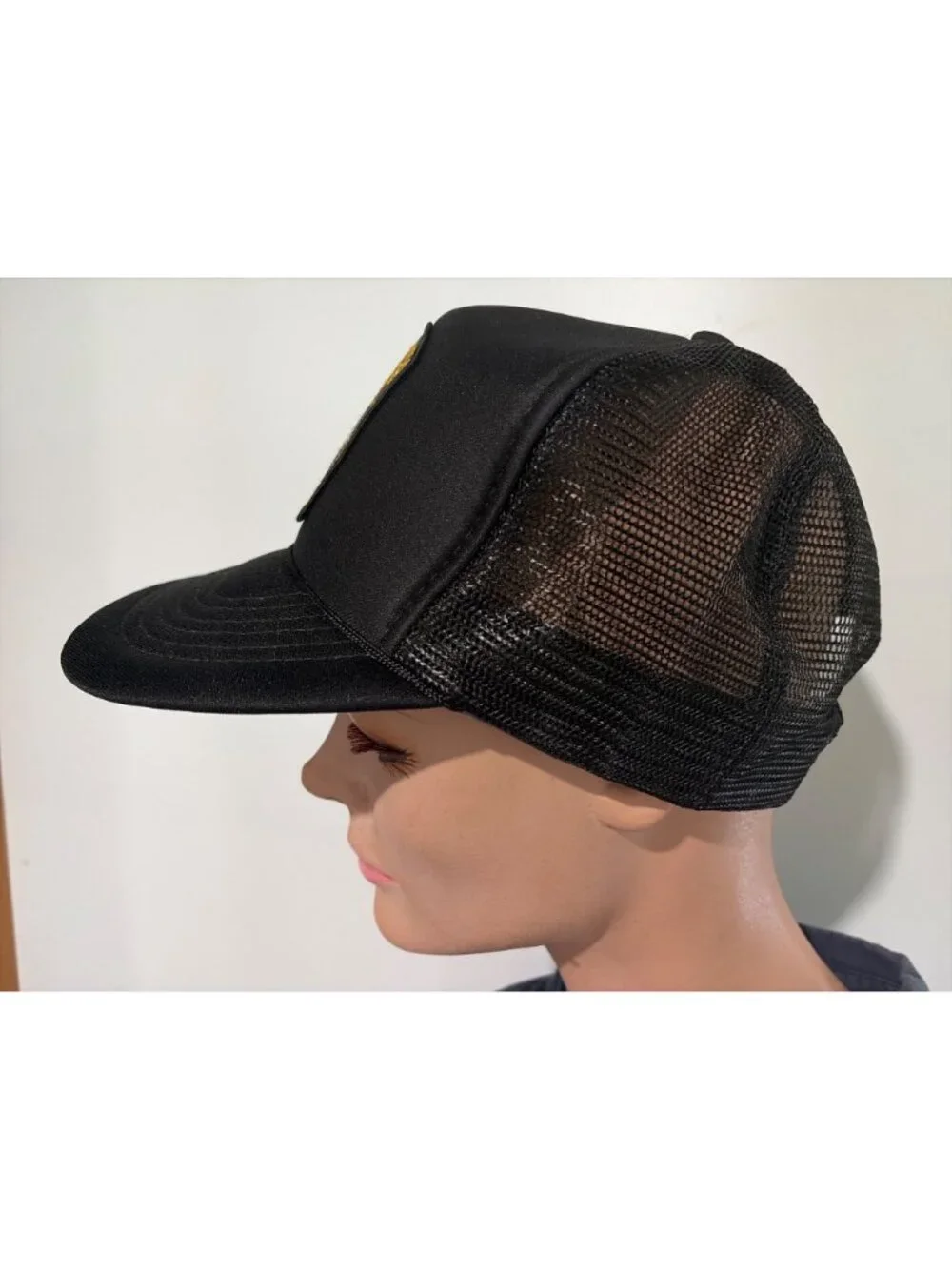 Vintage Pennsylvania State Police Trooper Snapback Trucker Hat Black Mesh